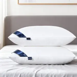 2-Pack Neck Support Pillows, Soft Comfortable, Ideal for Home Bedroom Hotel Use, All-Season Bedding Essentials