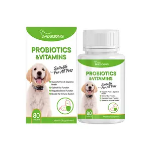 Probiotic Bites for Cats & Dogs - Nutritional Supplement Tablets with Probiotics for Gut Health Easy to chew for picky eaters