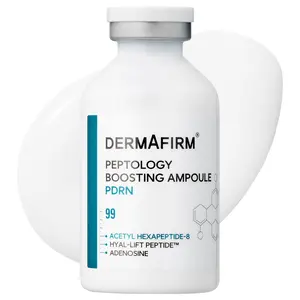 DERMAFIRM Peptology PDRN Boosting Ampoule - Glass Skin & Anti-Aging Serum with 80,000ppm PDRN & Peptide Complex for Wrinkle Improvement - Korean Skincare Formula