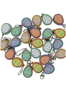 Easter Eggs Fidget Clicker Hunt Bulk Pack of 24: keychain accessory, Easter, Spring, Basket Filler, Stuffer, Classroom, Church, Handout stress relief, cute must have