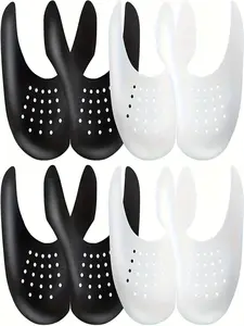 Four-Piece Shoe Wrinkle Protection Set, Anti-Wrinkle Shoe Covers, Prevents Sneaker Creases, Fits Men 7.5-12, Women 5-8.5, Wrinkle Protector, Shoe Crease Protectors