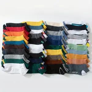 Men's Ankle Socks - 10/20/30 Pairs Cotton Blend, Knit Fabric, Solid Color, All-Season Breathable Low Cut Socks with Anti-Odor Sweat Absorption leg warmers