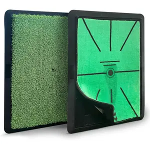 Cupohus Golf Hitting Mat, Precision Pro Swing Mat for Path Feedback, Golf Training Chipping Aid with Replaceable Thickened Artificial Turf, Golf Accessories Gift for Adults for Indoor/Outdoor 13"x17"