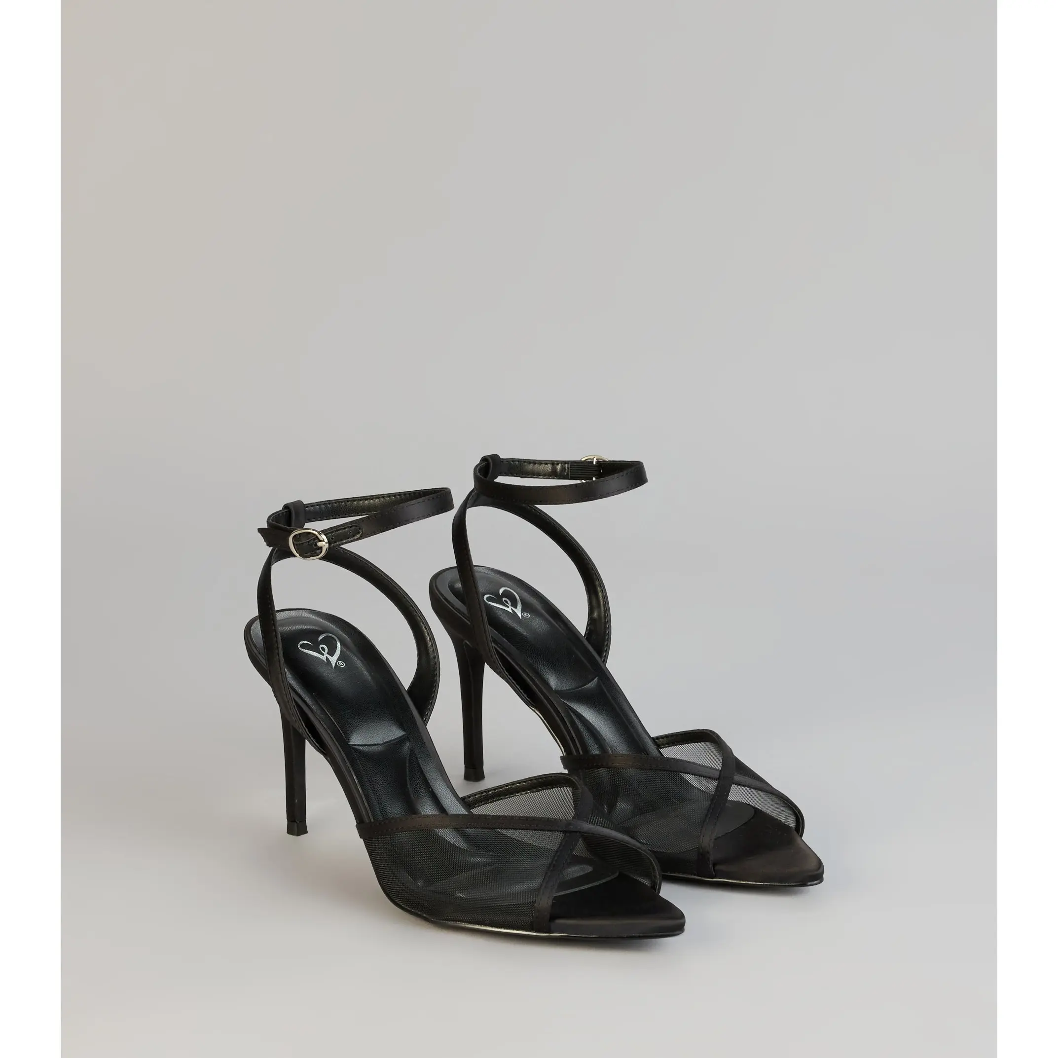 Barely There Mesh Stiletto Heels