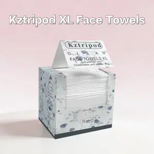 Disposable Face Towels, Soft & Absorbent, Reusable, Skin-Friendly Dry Wipes, Biodegradable Boxed Towelettes,lint free wipe,face towel,clean towels for face,face towels reusable