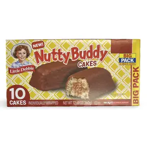 Little Debbie Nutty Buddy Peanut Butter Cakes, Family Pack