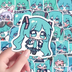 96 Hatsune Miku stickers Q version cute cartoon two-dimensional decoration mobile phone hand account desktop waterproof self-adhesive sticker