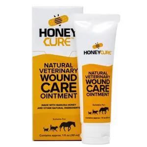 HoneyCure Pet Wound Care Ointment with Manuka Honey & Natural Ingredients, Suitable for All Pets