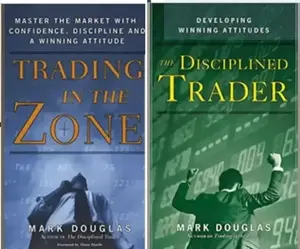 Trading In The Zone & The Disciplined Trader Books by Mark Douglas, Paperback Edition