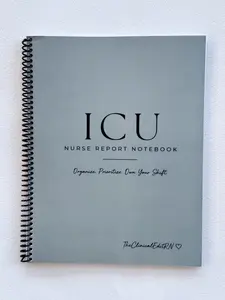 ICU Nurse Report Notebook-Spiral Edition