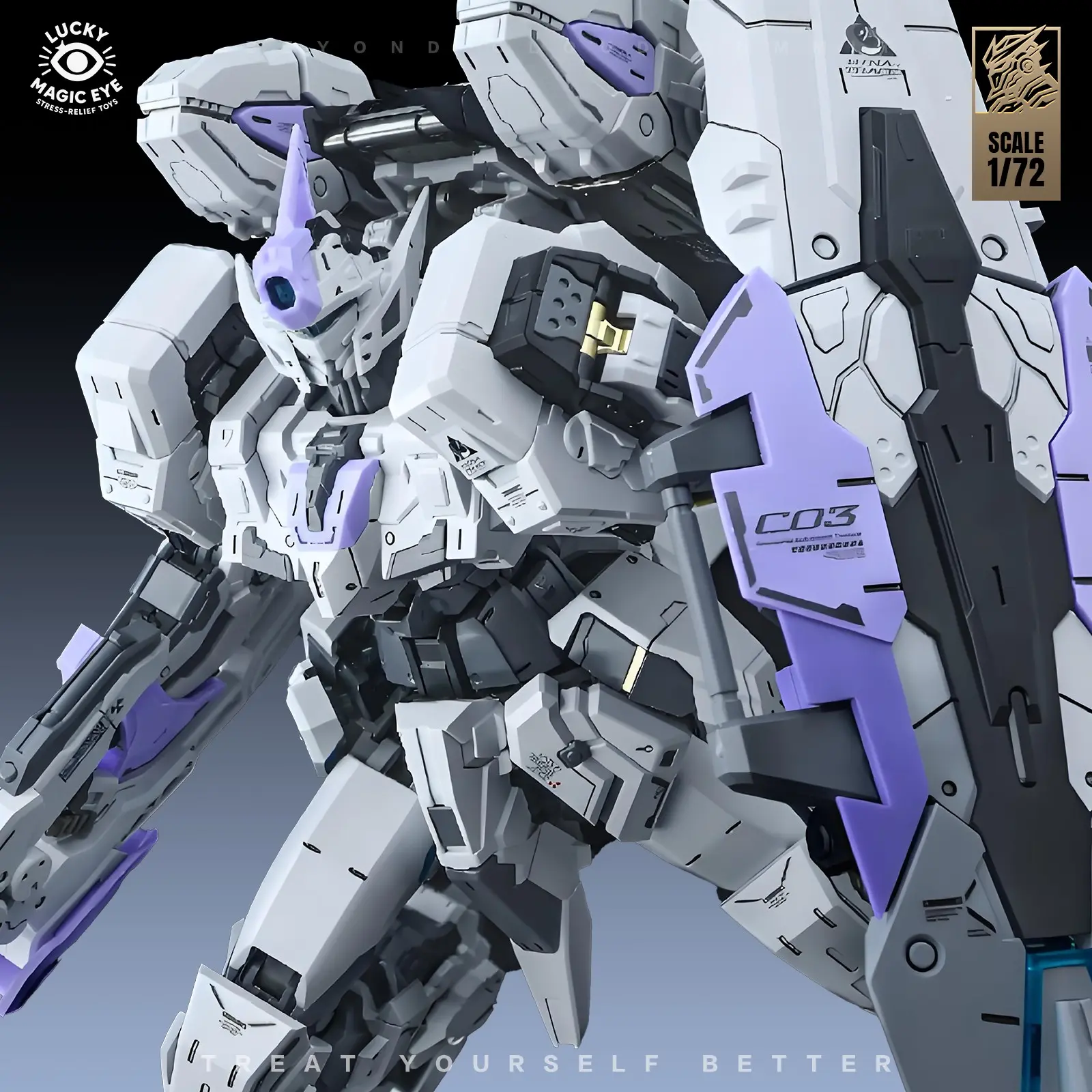 1/72 Scale Mecha Model Kit, Mecha Assembly Model, Transformable Structure, High Mobility Joint System, Sci-Fi Battle Armor, Ideal for Display and Collection, Boys' Birthday Gift