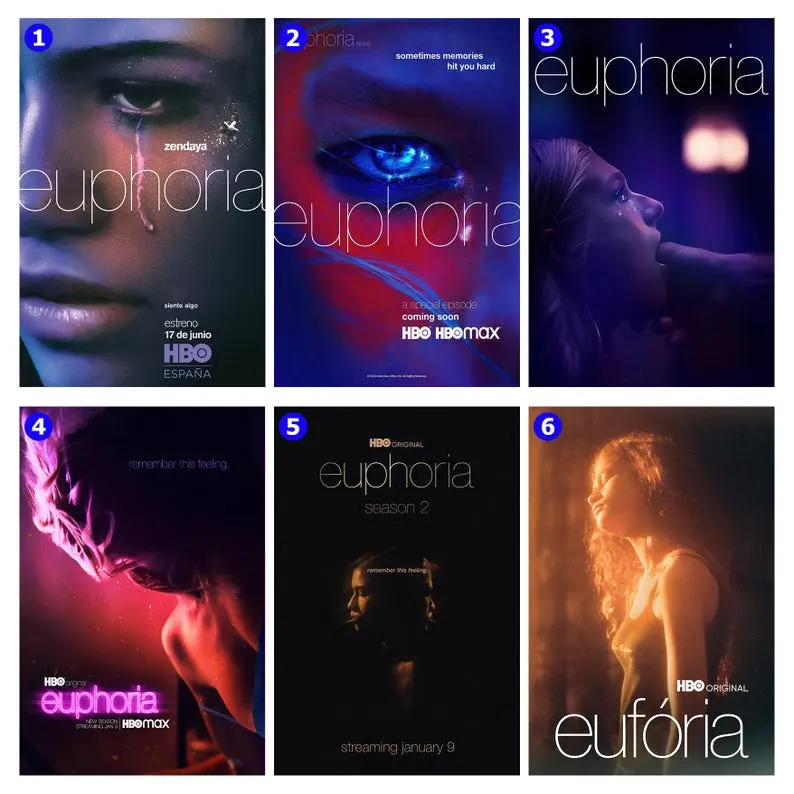 Euphoria Movie Poster,Living Room Wall Art,Man Cave Art,Movie Lover Gift