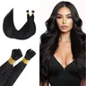 GOO GOO I Tip Hair Extensions Human Hair 50g 50 to 100 Strands Real Human I tip Extensions Pre Bonded Natural Black #sohochic #TikTokShopFallDealsForYou