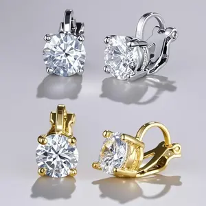 Free Punch Earrings Hip Hop Unisex Ear Clip Gift Jewelry