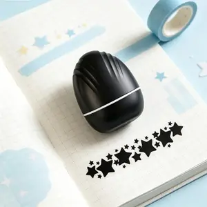 Creative Rolling Star Stamp, Continuous Roll Star Pattern Stamps, Star Shaped Stamp, Ideal for Crafts, Scrapbooks, Cards, Envelopes, Gift Wrapping, Office Decor