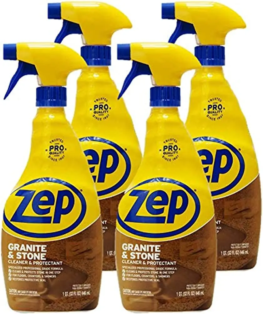 Zep Granite and Stone Cleaner and Protectant - 32 oz  ZUCSPP - Specialized Professional Grade Formula Cleans and Protects Stone