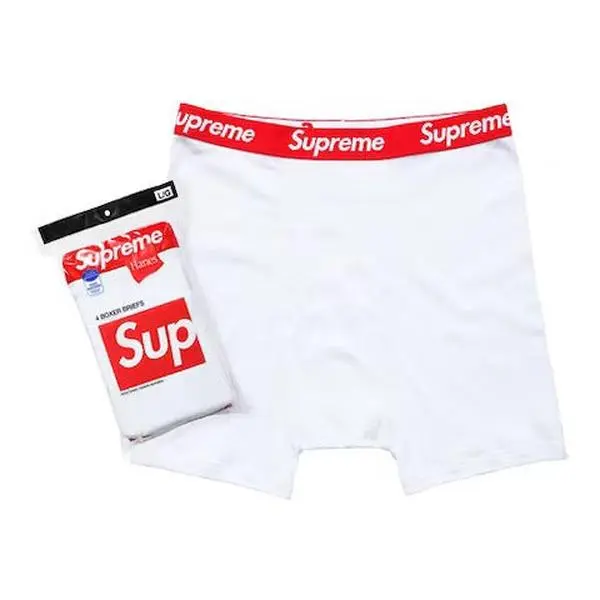 Supreme Hanes Boxer Briefs 4 Pack White Sneakers | men boxer briefs | supreme collab | pack of 4 | white plain | underwear | comfort fit | everyday | breathable | classic | hanes | Premium Quality | Essential Accessory | Everyday Use | Gift Idea