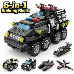 379 Pieces Building Block Armored Vehicle, Transformable Building Blocks, Multiple Play Modes, Perfect Gift for Holidays, Ideal Present for Kids and Collectors