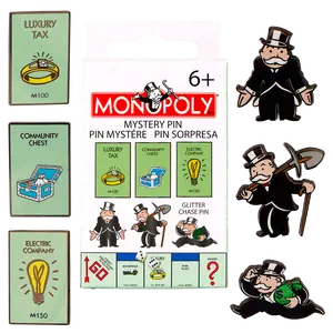 Hasbro Monopoly 90th Anniversary Blind Box Pins