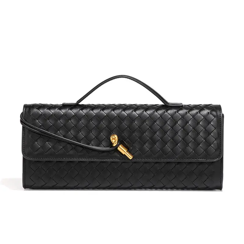 Trendy Woven Accordion Bag |           Luxury Horizontal Handbag |           Vintage Evening Shoulder & Crossbody