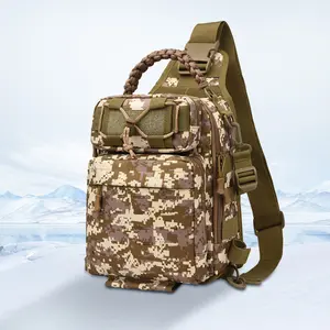 Multi-functional Big Sling Bag,Molle System,Outdoor Camouflage Large Breast Bag,Weekend Forest Bags Forest Bags,Fall Freshness,Crossbody Sling Travel Backpack for Men,Desk Bags,Airline Seat Bag,Biker Pursebug bag