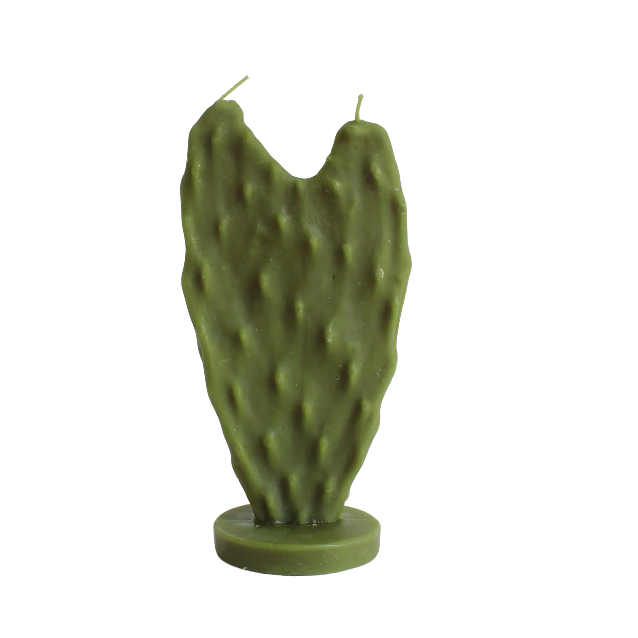 Heart Nopal Cactus Beeswax Candle Decoration