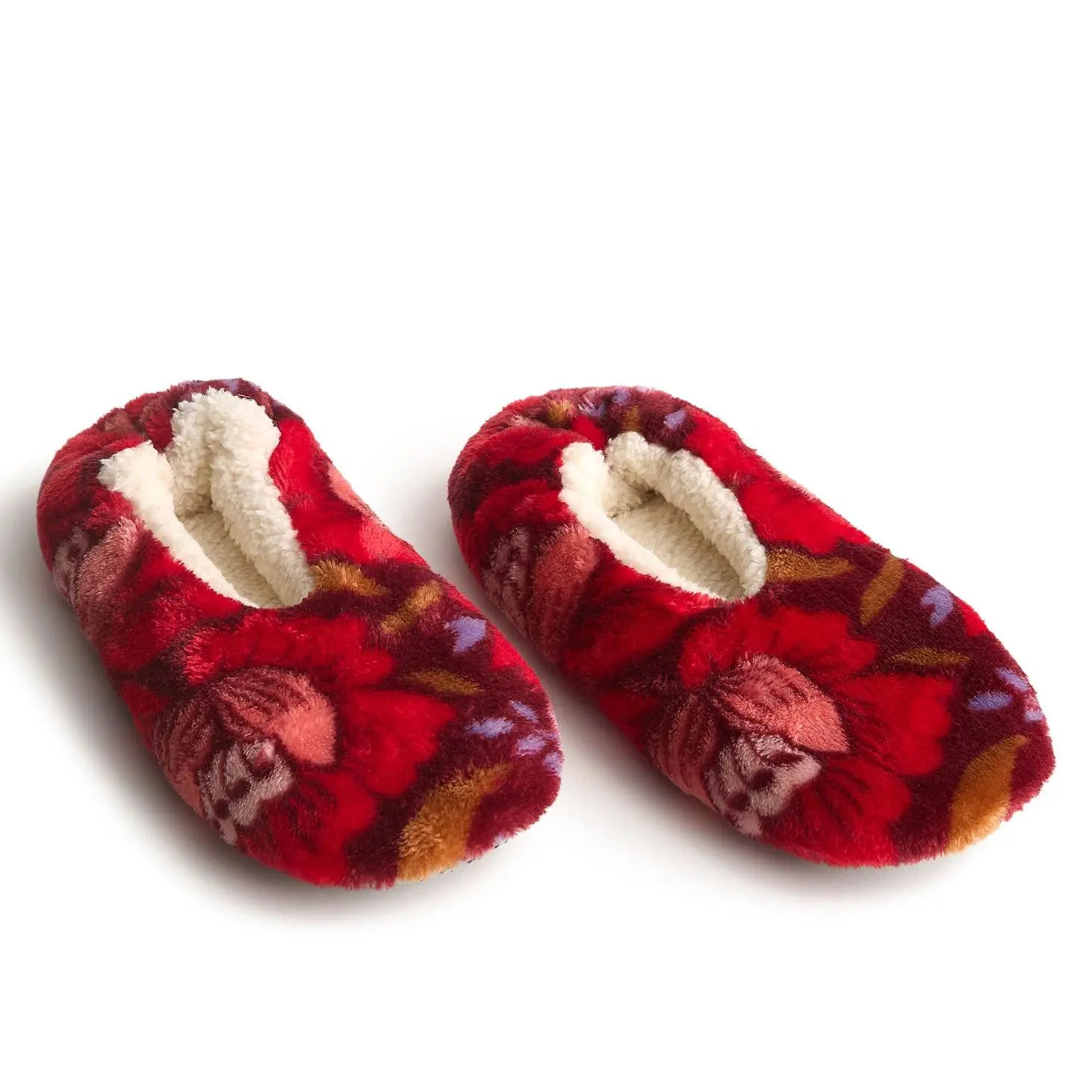 Vera Bradley Fleece Slipper Socks with GripperDot Soles