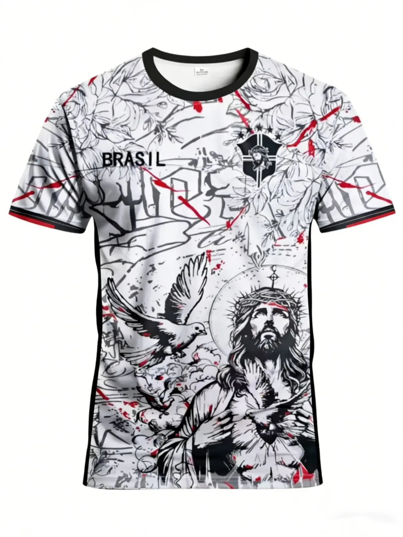 Men's Brazil Special Edition Soccer Jersey, Youth Round Neck Comfortable Sports T-Shirt, Brazilian Style Print, Casual Football Jersey, Football Tee, Short Sleeve Jersey, Apparel Jersey