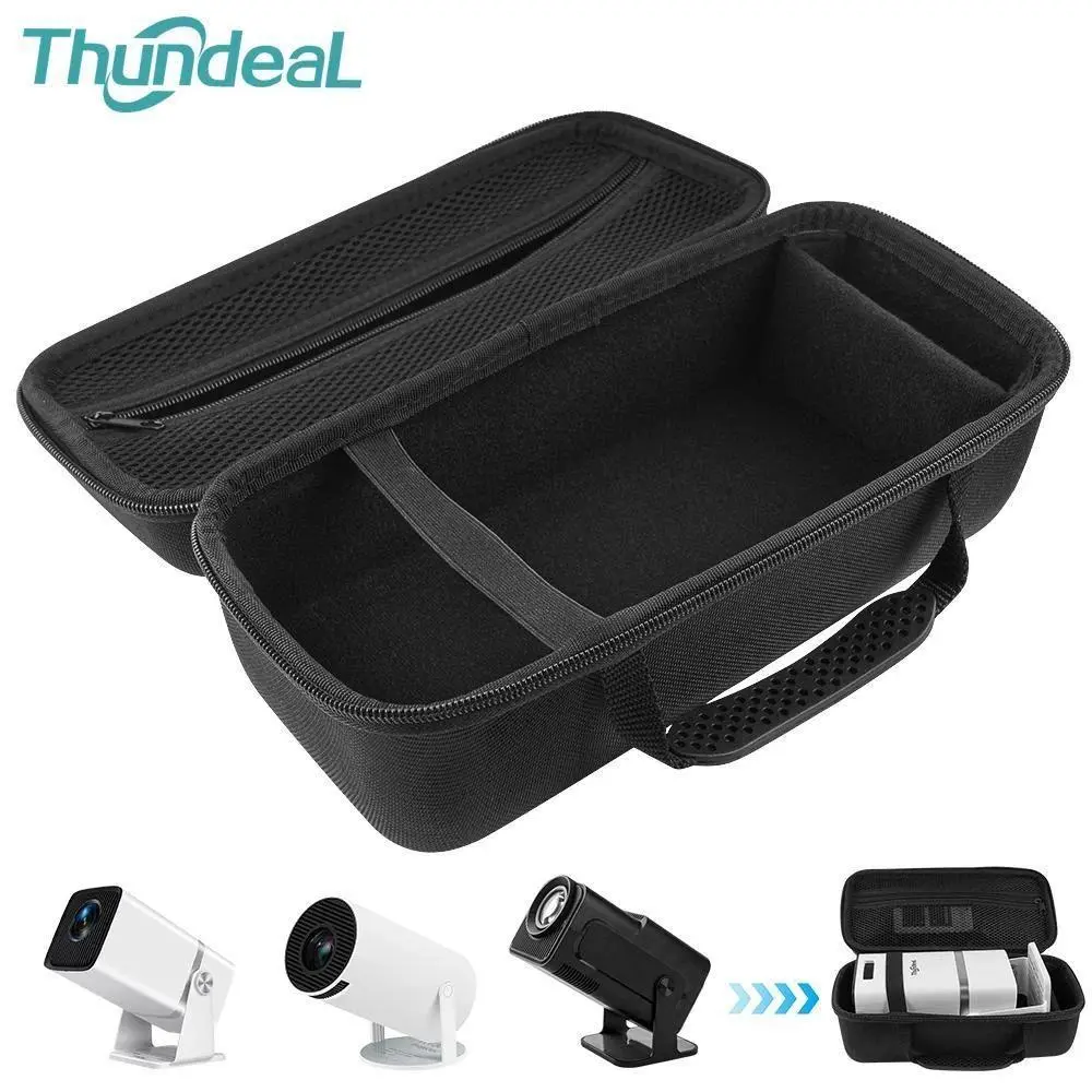 ThundeaL Mini Projector Storage Bag Travel Carry Projector Case for TD80W Protector Carrying Bags for HY300 Pro HY320 Protector Travel Organizer Bag Travel Essentials Carryall Durable Travel Accessory
