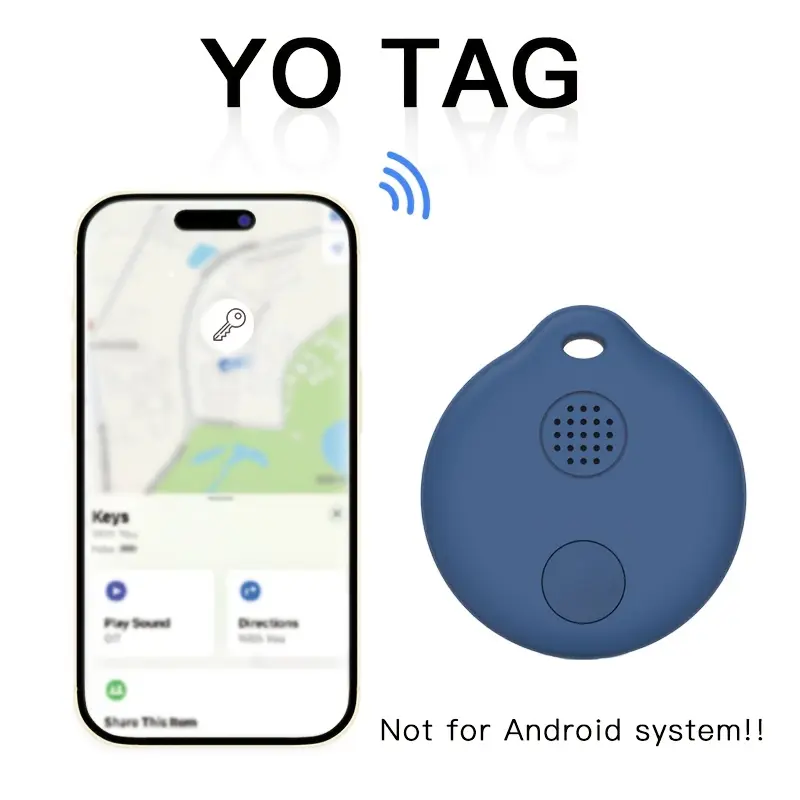 GPS Tracker, AirTags for 1Pc,Tracker & Item Finder, Bluetooth Tracker Works with Find My APP (iOS Only), 92 dB Sound,Replaceable Battery, Smart Tag with Keychain, Keys Finder and Item Locator for Luggage,pets (dogs and cats)