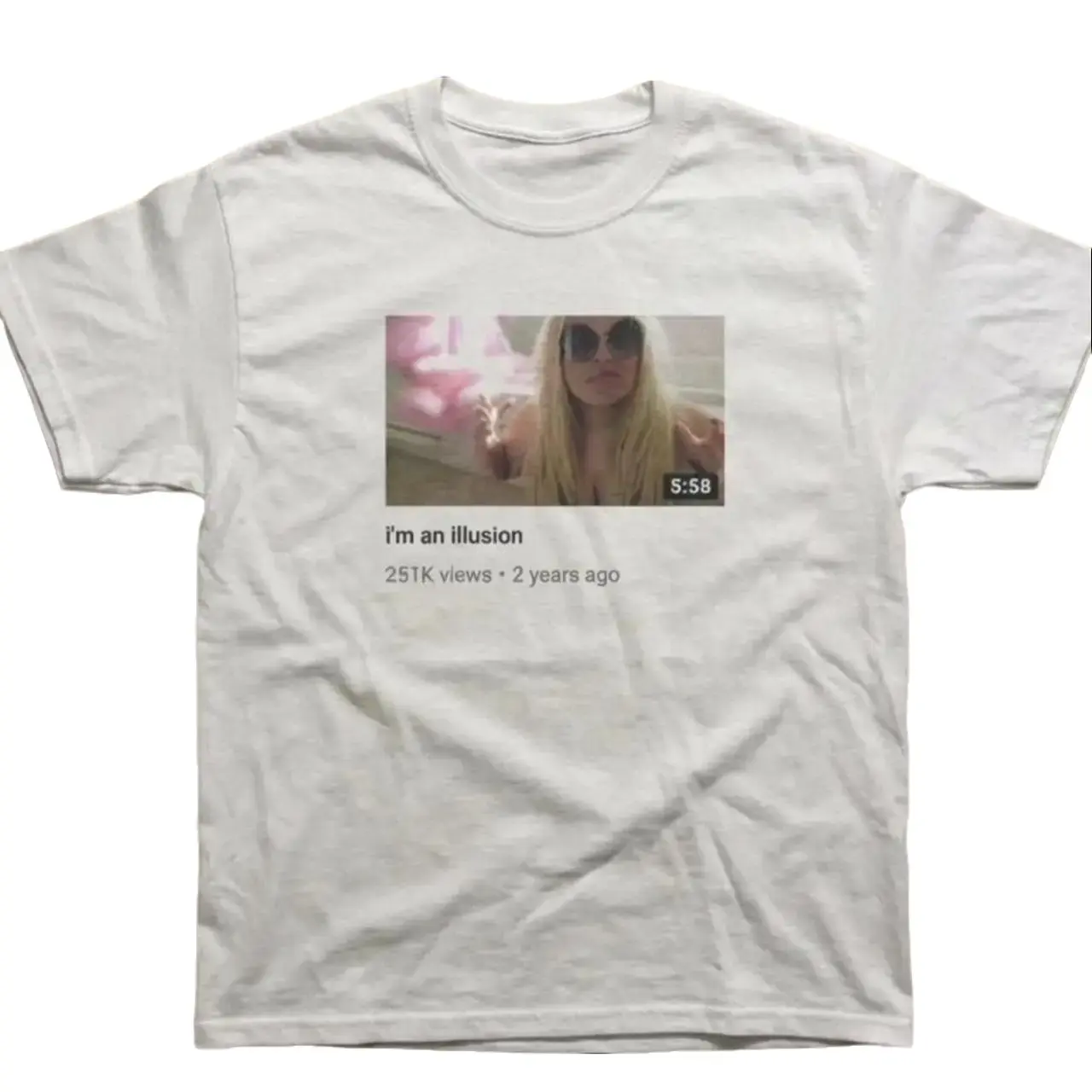 Trisha Paytas Funny Illusion Graphic T-Shirt, Vintage Swag Tee, Retro Y2K Unisex Cotton Shirt, Celebrity Pop Culture Graphic T-Shirt, Trendy Streetwear Gift
