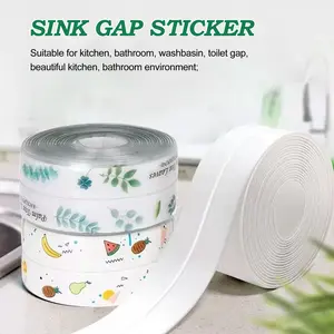 3 Counts Caulk Tape, applicable to toilet base and other joints, Pattern is random