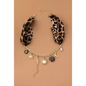 Charm Animal Scarf Necklace-western