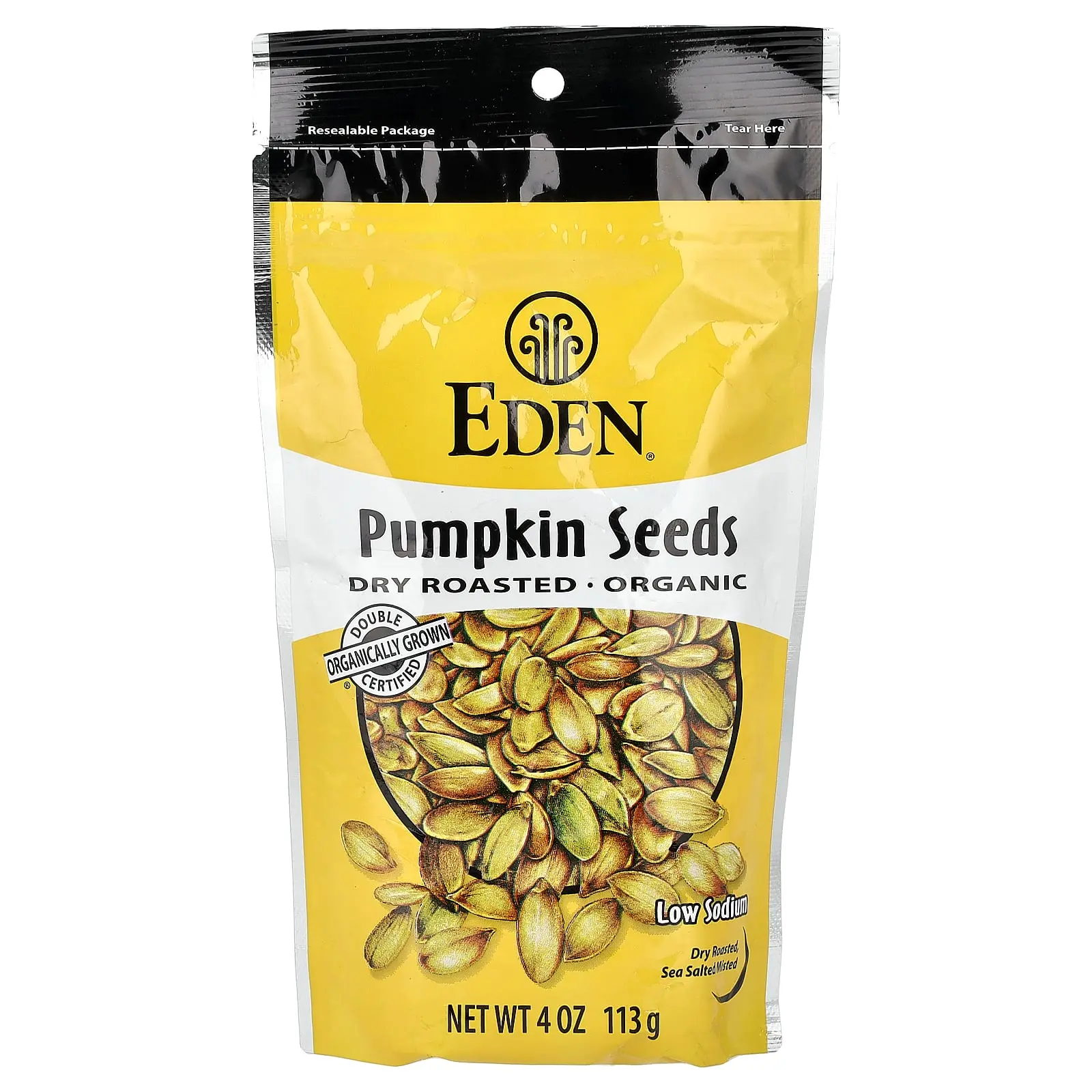 Eden Foods Organic Pumpkin Seeds, Dry Roasted, 4 oz (113 g)