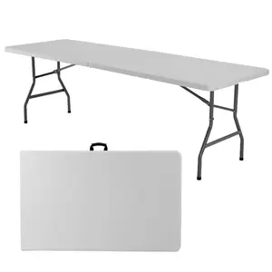 Sweet Furniture S - Folding Table Outdoor Indoor Heavy Duty Portable Table with Carrying Handle for Camping Picnic Party