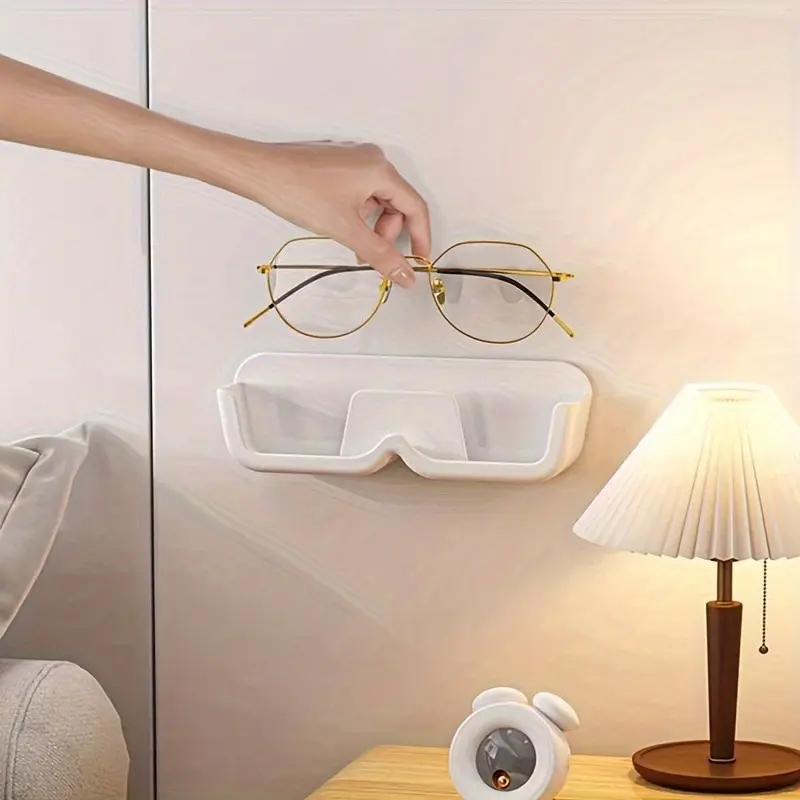 Wall Mounted Eyeglass Holder, No-Drill Sunglasses Display Stand, Eyewear Display Stand, Space-Saving Glasses Organizer, Ideal for Home & Office Use, Rack, Storage Accessories