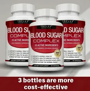 Blood Sugar Complex 60 Capsules, with Chromium, Cinnamon & Mulberry, Supports Healthy Blood Sugar & Immune Health, Plant-Based Supplement, Non-GMO & Gluten-Free