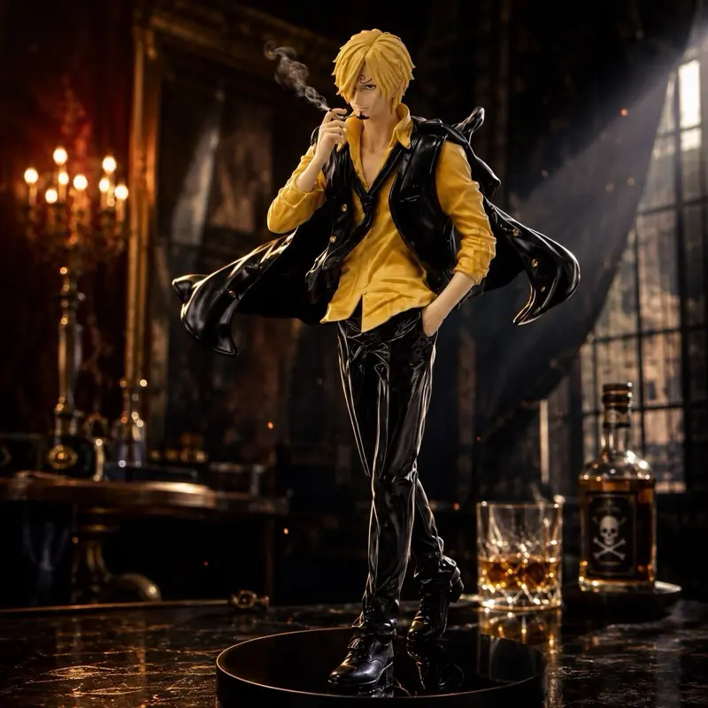Blond Chef Suit Anime Figurine - Yellow Jacket