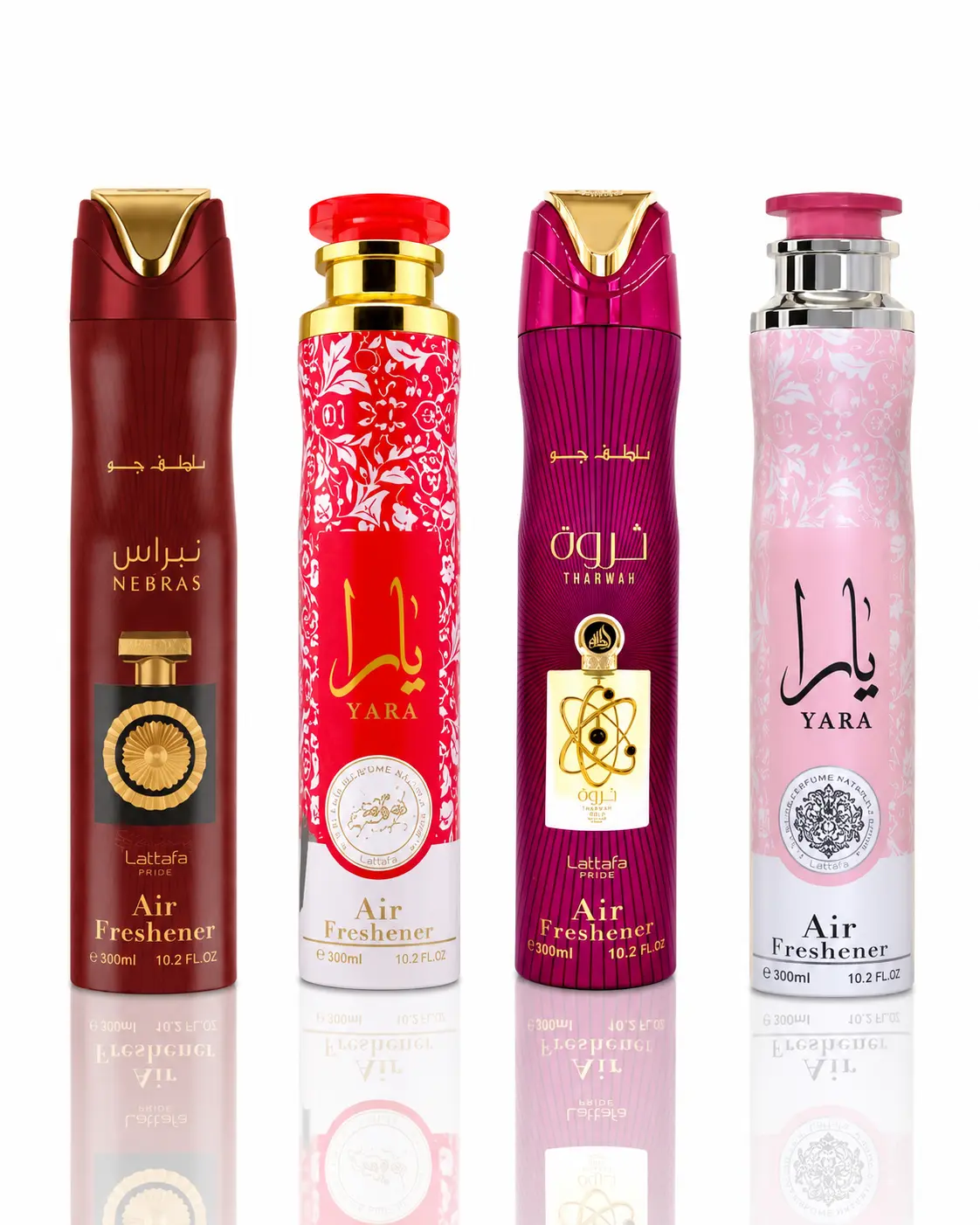 Nebras Air Freshener + Yara Candy Air Freshener + Tharwah Air Freshener + Yara Air Freshener