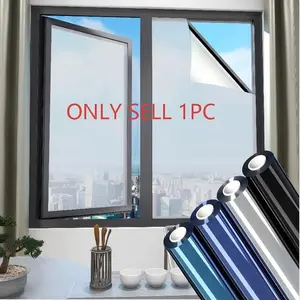 Static Cling One Way See Through Window Film, UV Blocking Heat Insulation, Anti-Glare Sun Shade, No Glue Privacy Sticker for Home Office Car