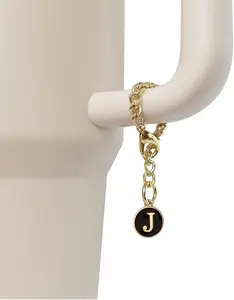 Black Letter Charm Accessories for cup Black Letter Charm Accessories for cup