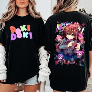 Doki Doki Literature Club Just Monika T Shirt Gift For Fans Anime Gaming Tee