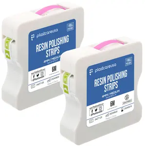 2 Rolls Dental Polishing Strips Kit - Teeth Sanding Tape for Flossing & Cleaning