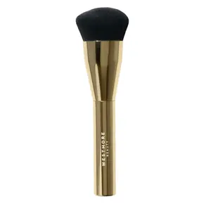 Westmore Beauty Blend & Blur Foundation Brush with Fauxtech Fiber Technology for Seamless Application and Flawless Finish - Makeup