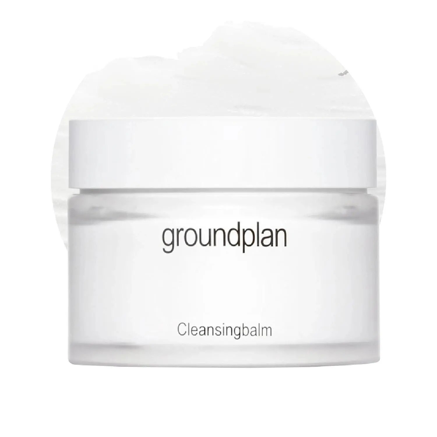 groundplan Cleansing Balm 90g, Korean Makeup Remover with Safflower, Avocado, Argan + Jojoba Oils for Sunscreen and Daily Buildup