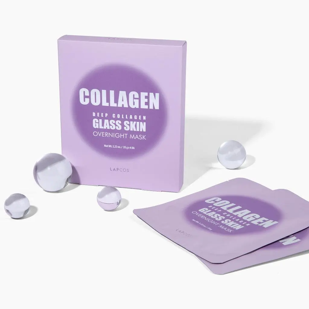 Deep Collagen Glass Skin Overnight Mask 4-pack
