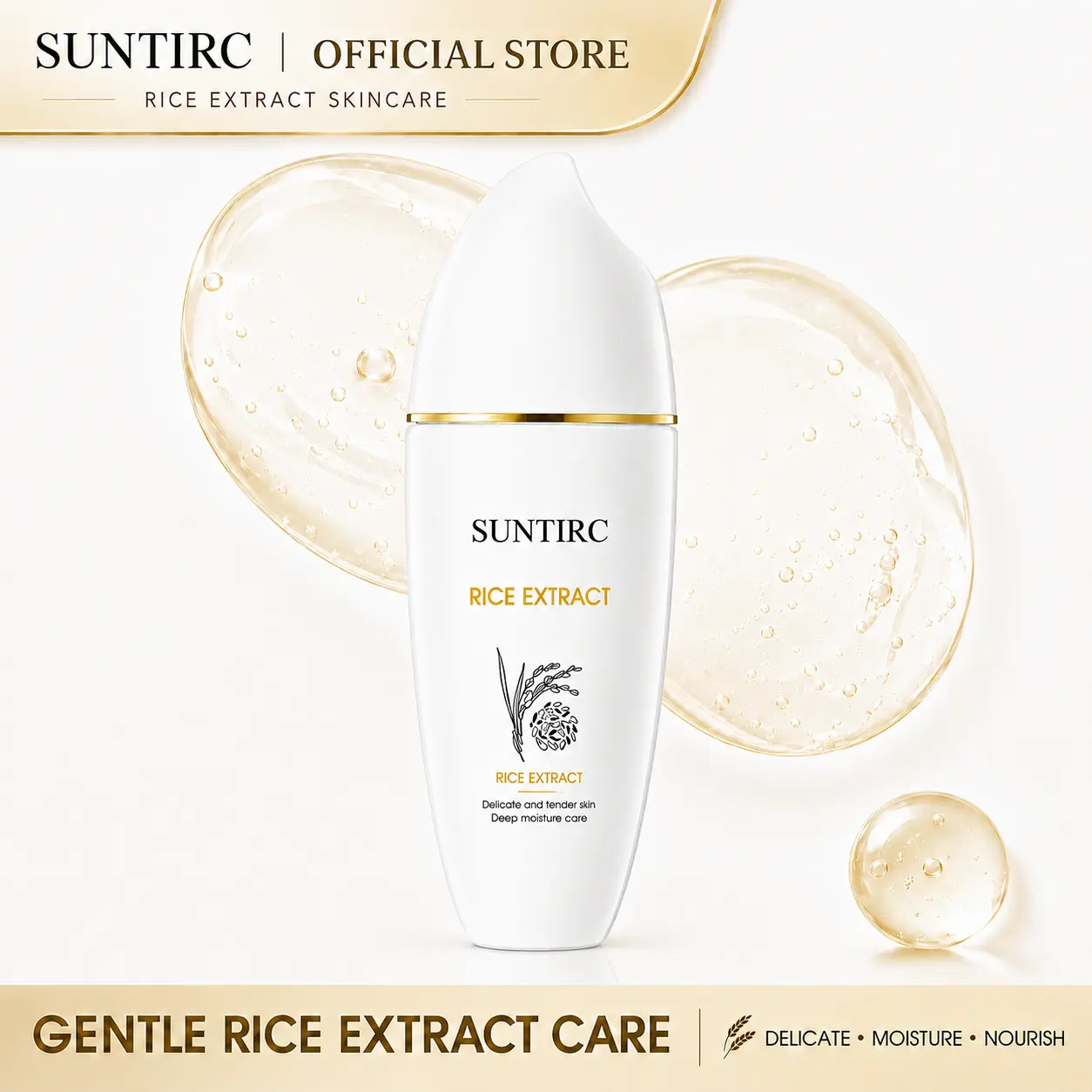 Rice Toner 77.78% Rice Extract + Niacinamide, Hydrating for Dry Skin, Vegan#Summervibes