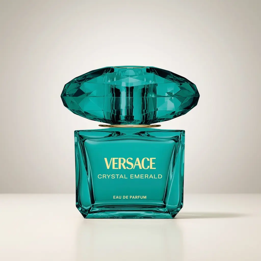 VERSACE Crystal Emerald Eau de Parfum Spray, Women's Perfume Fragrance with Notes of Jasmine, Lemon, and Cedar, 3.0 oz, Edp Sprays, Fragrances Perfume, Adults