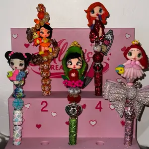 Add on - clay doll figure pen topper