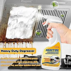 Heavy-Duty Kitchen Grease Remover Spray 300ML, Powerful Degreasing Agent for Stubborn Oil, Effective Range Hood Cleaner, Oil Stain Cleaner, Greasy Cleaning Spray